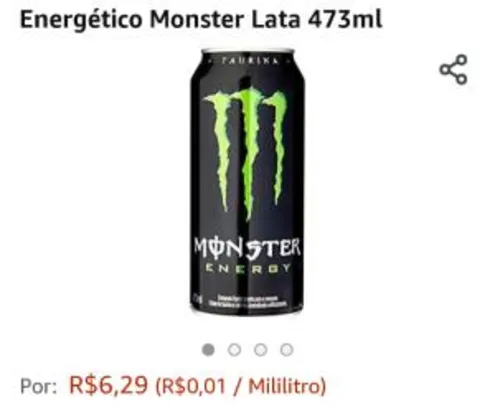 Energético Monster Lata 473ml -R$6