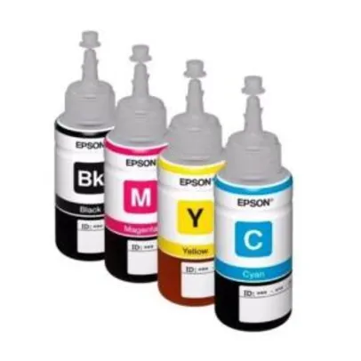 Kit Refil De Tinta Epson Original Ecotank 664 - Todas As Cores