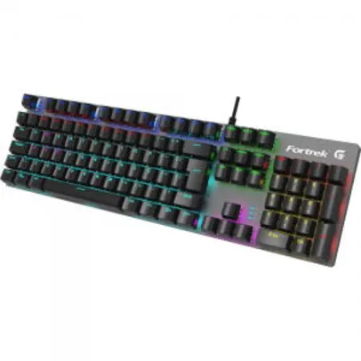 Teclado Mecânico FORTREK RBW Black Hawk Switch Blue ABNT2 | R$ 156