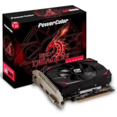 Placa de Vídeo PowerColor Radeon RX 550 Red Dragon 4GB DDR5 128Bit | R$599