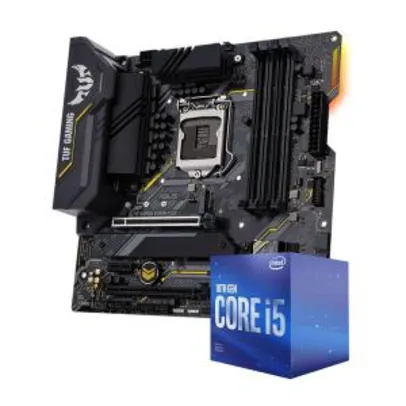 Kit Upgrade, Intel i5 10400F, ASUS TUF Gaming B460M-Plus - R$1689
