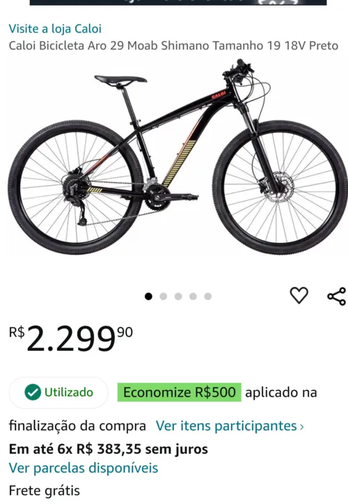 Imagem na descrição da promoção