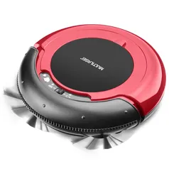 Aspirador de Pó Robo Preto/Vermelho 30W Multilaser Bivolt HO041 - Robô Aspirador 