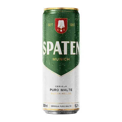 [Leve 26/Regional] Cerveja Spaten Lata Sleek 350 ml