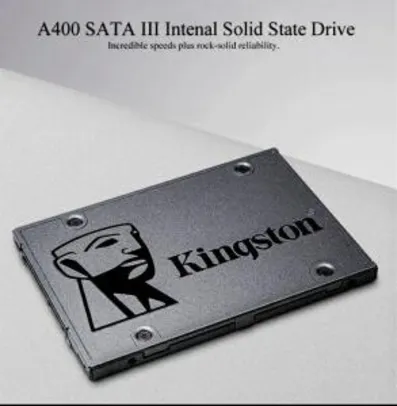 Kingston A400 120GB 2.5 polegada SATA III SSD HDD HD Disco Rígido para Notebook PC | R$140