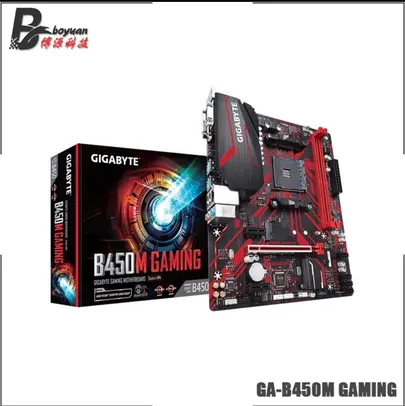 Gigabyte B450M Gaming, AMD AM4, mATX, DDR4 (Rev. 1.0) | R$ 432
