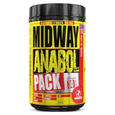 [Somente APP] Anabol Pack USA 30 packs, 9 cápsulas e 2 tabletes por pack - Midway -  R$67