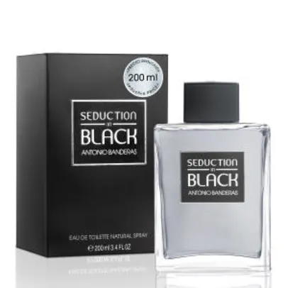 Perfume Seduction In Black Masculino Antonio Banderas Eau de Toilette 200ml - R$106