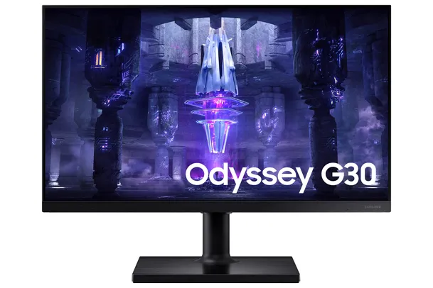 Monitor Gamer Samsung Odissey G30 24 Pol. Full HD, 144Hz, Ajuste De Altura, Freesync Premium