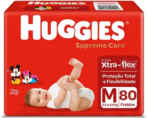 Fralda Huggies Supreme Care M - 80 Fraldas