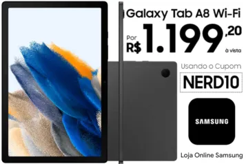 [APP] Tablet Samsung Galaxy Tab A8 (Wi-Fi) 64GB Cinza