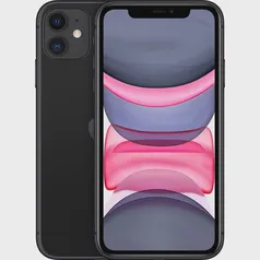 [INTERNACIONAL]IPhone 11 Apple (64GB) Preto Tela 6,1 4G Câmera 12MP iOS