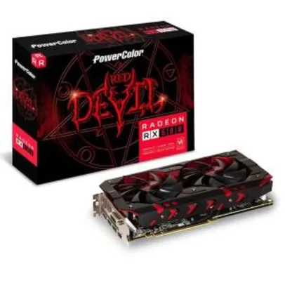 Placa de Video PowerColor Radeon RX 580 8GB RED DEVIL 8GB GDDR5 256-Bit - AXRX 580 8GBD5-3DH/OC - R$896