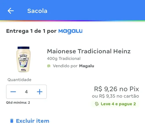 Imagem na descrição da promoção