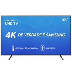 Smart TV LED 58'' UHD 4K Samsung 58RU7100 | R$2.429