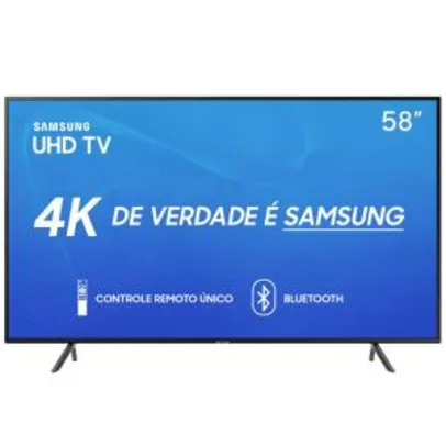 Smart TV LED 58'' UHD 4K Samsung 58RU7100 | R$2.429