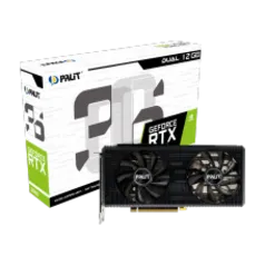 Placa de Vídeo Palit NVIDIA GeForce RTX 3060 Dual, LHR, 12GB, GDDR6, 192bit, DLSS, Ray Tracing