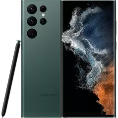 [App AME R$5349] Smartphone Samsung Galaxy S22 Ultra 256GB 5G Wi-Fi Tela 6.8'' Dual Chip 12GB RAM Câmera Quádrupla + Selfie 40MP - Verde