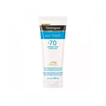 Protetor Solar Corporal Neutrogena Sun Fresh FPS 70 com 200ml