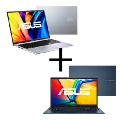 Notebook ASUS VivoBook 16 X1605ZA-MB445W Transparent Silver + Notebook ASUS Vivobook 15 X1504ZA-NJ983 Quiet Blue