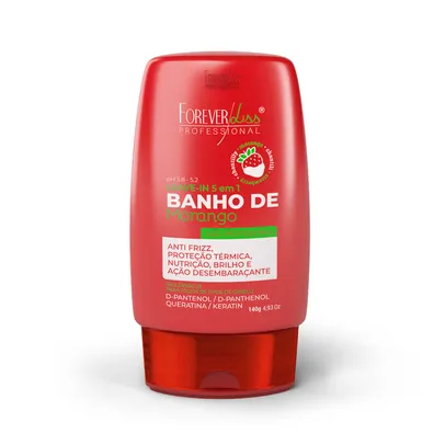 Leave-in Banho de Verniz Morango Forever Liss 140g