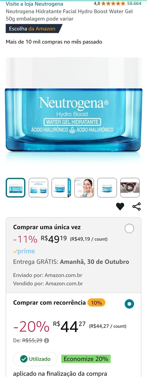 Imagem na descrição da promoção