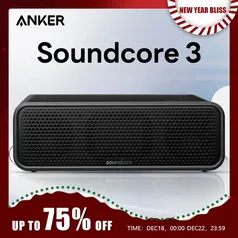 [Taxa inclusa/G. Pay] Caixa de som sem fio Anker Soundcore 3 16W - Resistente à água, 24h bateria, Bluetooth