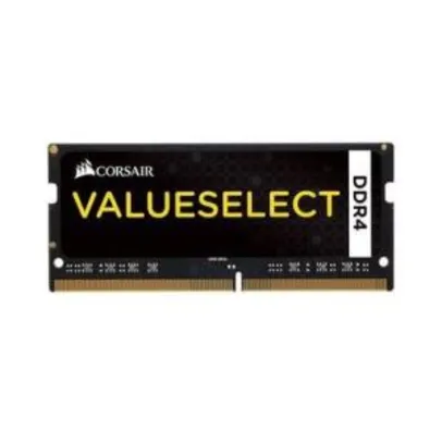 Memória Corsair Value Select, 8GB, 2133MHz, DDR4, Notebook, CL15 - CMSO8GX4M1A2133C15