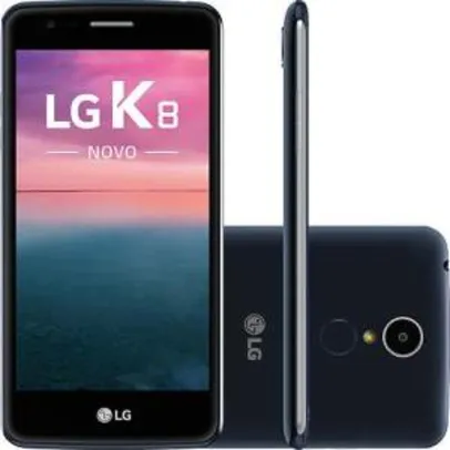 Smartphone LG K8 Dual Chip Android Tela 5" Quadcore 16GB 4G Wi-Fi Câmera 13MP - Indigo por R$ 528