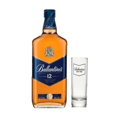 [APP/AME R$ 80] Whisky Ballantine's 12 anos 1L + Copo Alto Vidro