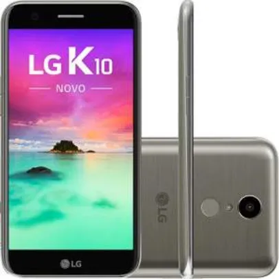 Smartphone LG K10 Novo Dual Chip Android 7.0 Tela 5,3" 32GB 4G 13MP - Titânio por R$ 769