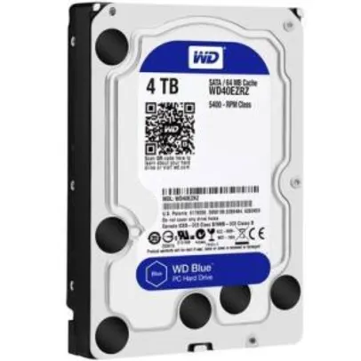 HD WD Blue, 4TB, 3.5´, SATA - WD40EZRZ R$580