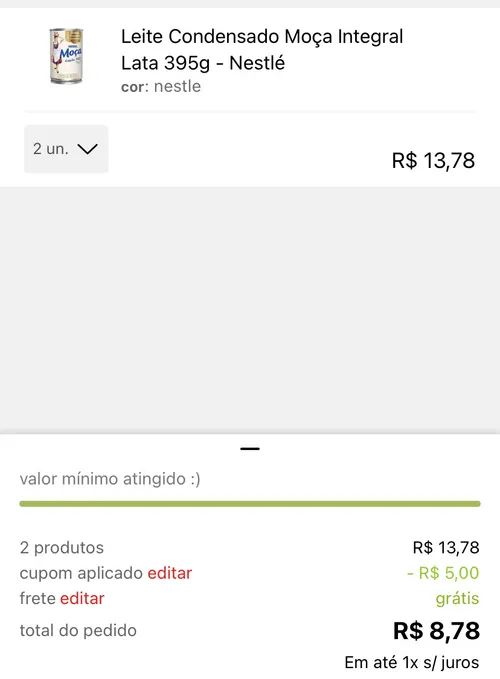 Imagem na descrição da promoção