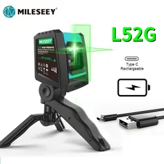 Nivel Laser L52R | 2 Baterias + Tripé | MILESEEY