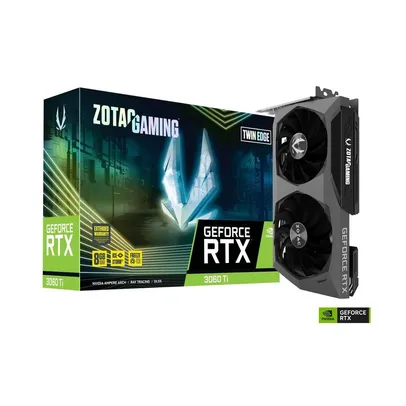 Placa De Vídeo Nvidia Zotac, Geforce Rtx 3060, Ti Twin Edge, 8GB, DDR6, 256 Bits - ZT-A30620E-10P