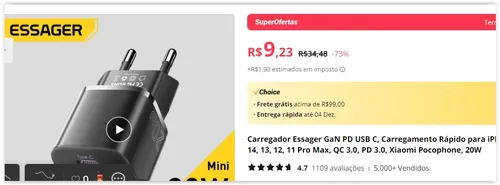 Imagem na descrição da promoção