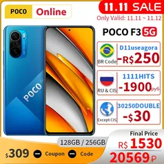 [11.11] Smartphone POCO F3 6/128GB versão global - R$ 1518