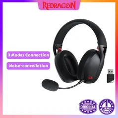 [Imposto incluído] Redragon-Auscultadores para Jogos Sem Fio Bluetooth, Som Surround 7.1