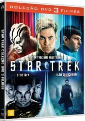 DVD Coleção Star Trek - 3 Filmes - 3 Discos - R$15