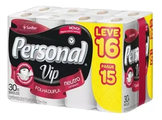 Papel Higiênico Personal Vip Folha Dupla 30m Leve 16 Pag 15