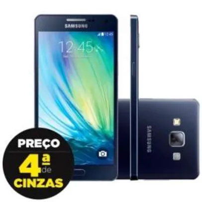 [RICARDO ELETRO] Smartphone Samsung Galaxy A5 Duos A500M Preto -Dual Chip,4G, Tela 5, Câmera 13MP c/ Flash +Frontal 5MP, Quad Core 1.2 Ghz, 16GB - R$1000