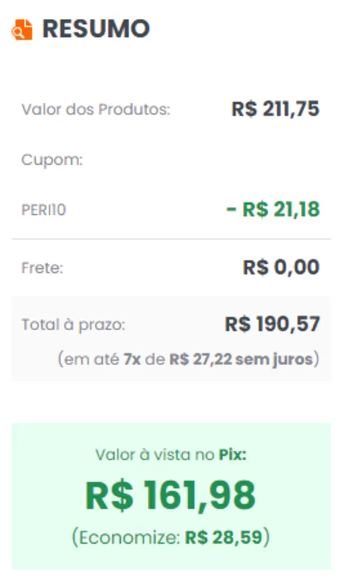 Imagem na descrição da promoção