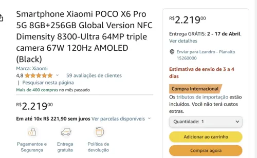 Imagem na descrição da promoção