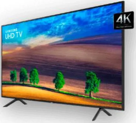 Smart TV LED 65" Samsung Ultra HD 4k UN65NU7100GXZD HDMI 2 USB Wi-Fi Solução Inteligente de Cabos HDR Premium Smart Tizen - R$3696