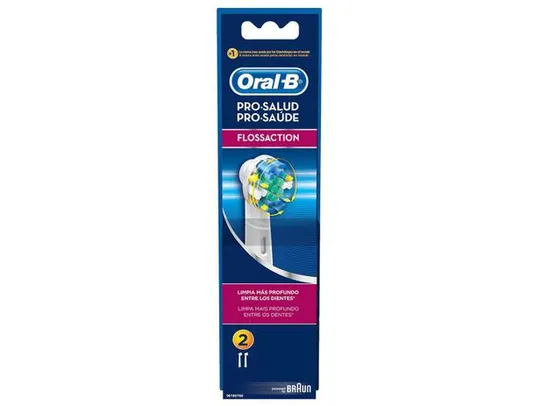 Refil para Escova Elétrica Oral-B FlossAction - 2 Unidades | R$30