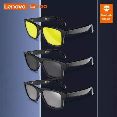 [Taxas Inclusas] Óculos de Sol Com Fone de Ouvido Bluetooth 5.0 Lecoo C8 Lite LENOVO 