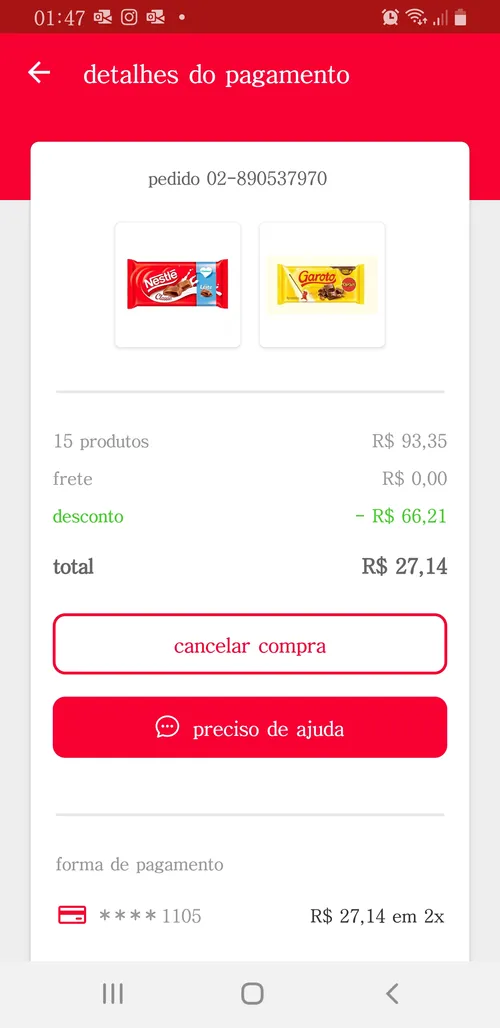 Imagen na descrição da promoção