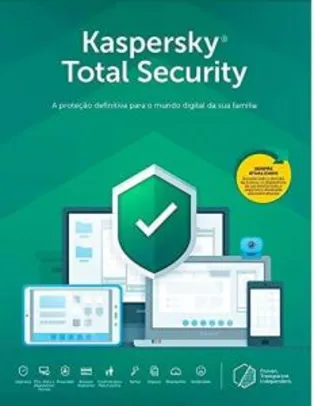 Saindo por R$ 55: Kaspersky Total Security 2020 - 3 Dispositivos, 1 Ano - Entrega Digital | Pelando