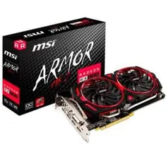 Placa de Vídeo MSI AMD Radeon RX 580 Armor MK2 8G OC