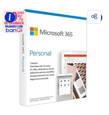 [BanQi R$ 55] Microsoft 365 Personal Assinatura Anual 